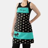 Schürze für niedliches Türkis- und Schwarz-Gold-He (InSitu)