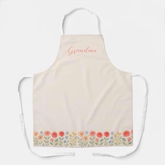 Schürze für Oma oder Mama (Vorderseite)