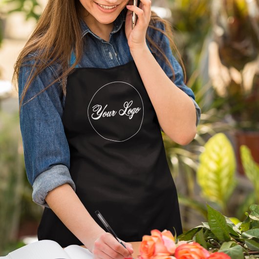 Schürze für personalisierte Schwarze Unternehmen