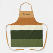 Schürze für Personalisierte Streifen in Script (Vorderseite)