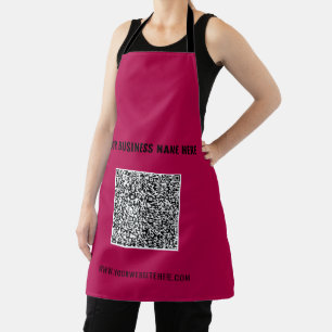 Schürze für QR-Code-Scan-Info mit benutzerdefinier