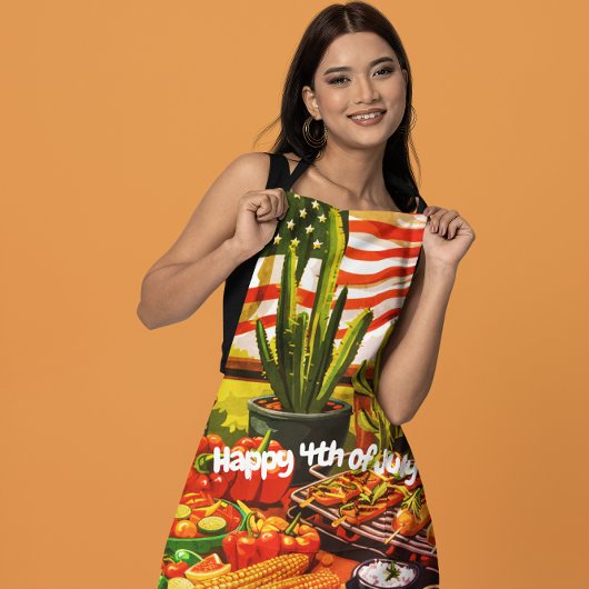 Schürze für Rot, Weiß und Salsa