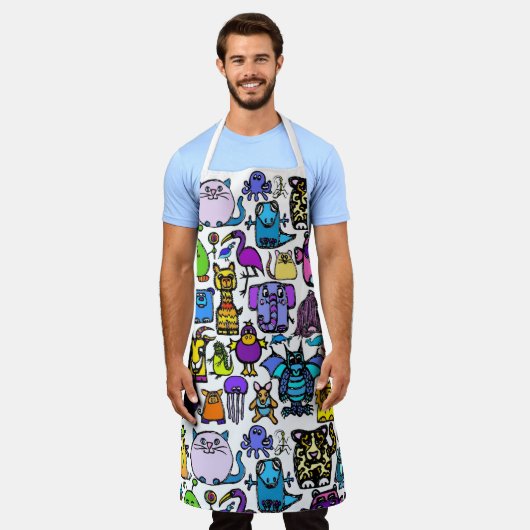 Schürze für Überdruck - (Erwachsene - Groß) (Getragen)