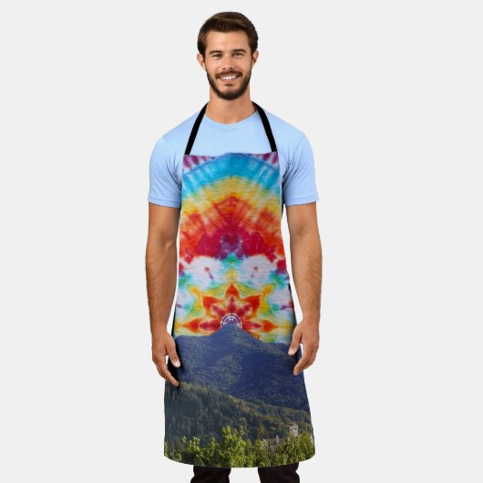 Schürze Gefärbte Krawatte Tamalpais Sky Design (Getragen)