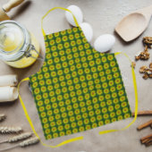 Schürze Gelb und Bronze Coreopsis Floral Muster