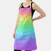 Schürze geometrischer Regenbogenfarben (InSitu)