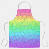 Schürze geometrischer Regenbogenfarben (Vorderseite)
