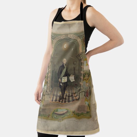 Schürze - George Washington als Freimaurer (InSitu)