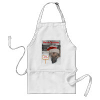 Schürze German Shepherd Santa Stopp hier