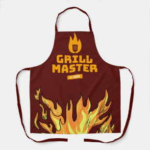 Schürze Grillmeister bei der Arbeit