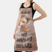 Schürze Grosser Cowboy Griller auf Holz (personali (InSitu)