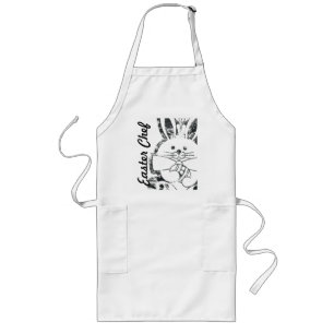 Schürze Grunge Osterhase Kaninchen "Osterkoch"