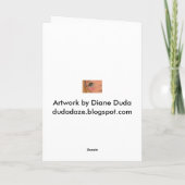 Schürze - Grußkarte Dankeskarte (Rückseite)