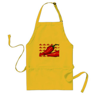 Schürze - heiße Chili-Paprikaschoten