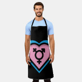 Schürze 'Herz des Trans Stolzes' (Getragen)
