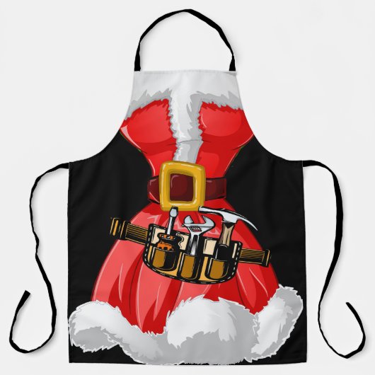 Schürze Holiday Santa Spaß (Vorderseite)