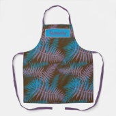 Schürze hübscher Lila Blätter (Vorderseite)