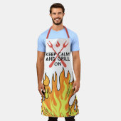 Schürze Keep Calm And Grill On (Getragen)