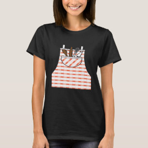Schürze Koch Kostüm Gastronomie Koch Bäckerei T-Shirt