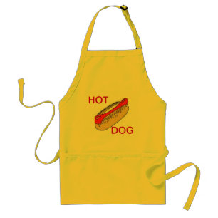 SCHÜRZE KÖCHE SCHÜRZE FÜR HOT DOG YELLOW