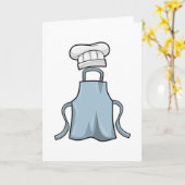 Schürze kochen karte (Gelbe Blume)