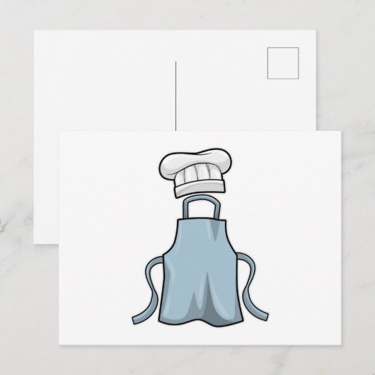 Schürze kochen postkarte (Vorne/Hinten)