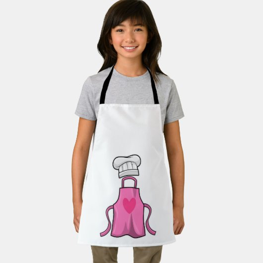 Schürze kochen und Kochmütze mit Herz (Insitu)