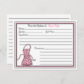 Schürze Küche Backen Kochrezepte Karte (Vorne/Hinten)