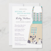 Schürze Küche und Rezept Dusche Einladung (Vorderseite)