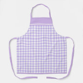 Schürze Lavender Gingham Karo (Vorderseite)