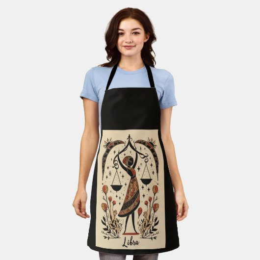 Schürze Libra Celestial Kunst (Getragen)