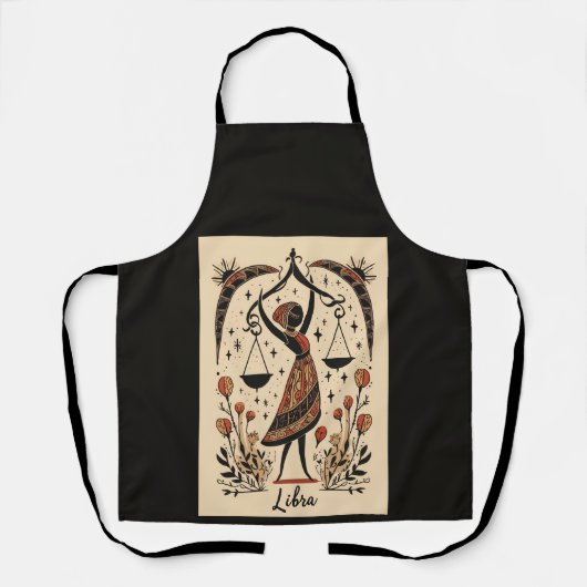 Schürze Libra Celestial Kunst (Vorderseite)