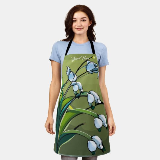 Schürze: Liebliche Lüge: Ein zarter Springtime-Tan Schürze (Getragen)