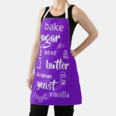 Schürze lila Backworte (InSitu)