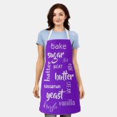 Schürze lila Backworte (Getragen)