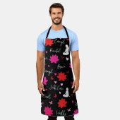 Schürze | Lotusblumen-Selbstfürsorge-Design (Getragen)