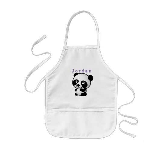Schürze lustig , Tiere Panda 02. (Vorne)