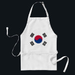 Schürze mit der Flagge Südkoreas<br><div class="desc">Fügen Sie Ihren kulinarischen Abenteuern eine Touch südkoreanischen Stolzes hinzu mit unserer exklusiven Schürze unter der Flagge Südkoreas! Diese Schürze ist mehr als nur ein praktisches Detail, sie ist eine Feier des südkoreanischen Kulturerbes und des kulturellen Stolzes. Das lebendige Design zeigt die berühmte südkoreanische Flagge, was diese Schürze zu einer...</div>