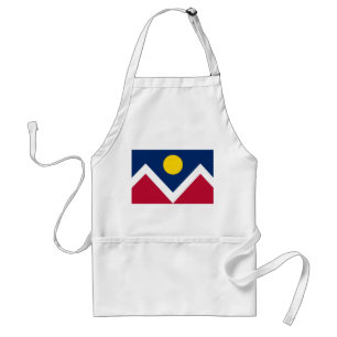 Schürze mit der Flagge von Denver, Colorado Staat,