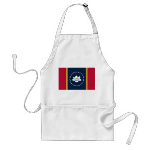 Schürze mit der Flagge von Mississippi