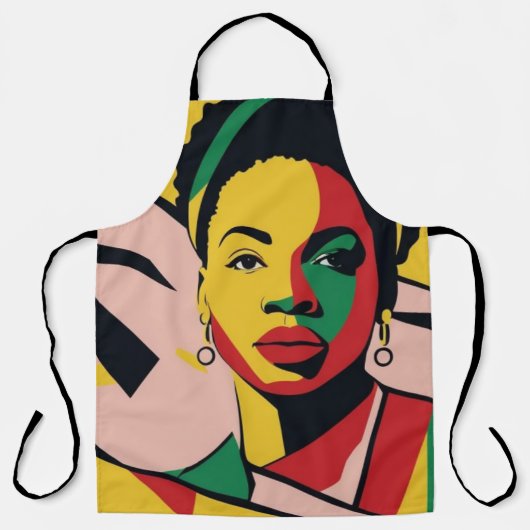 Schürze mit dynamischen Mustern (Vorderseite)