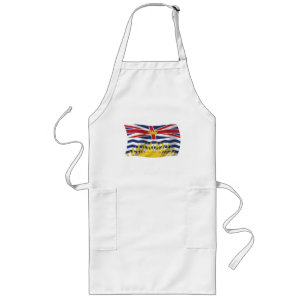 Schürze mit Flagge von British Columbia