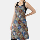 Schürze mit Gingko-Blattdruck (InSitu)