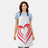 Schürze mit Herz (Getragen)