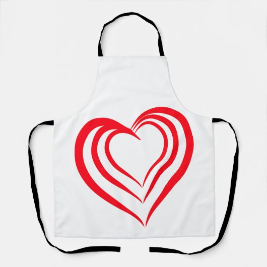 Schürze mit Herz (Vorderseite)