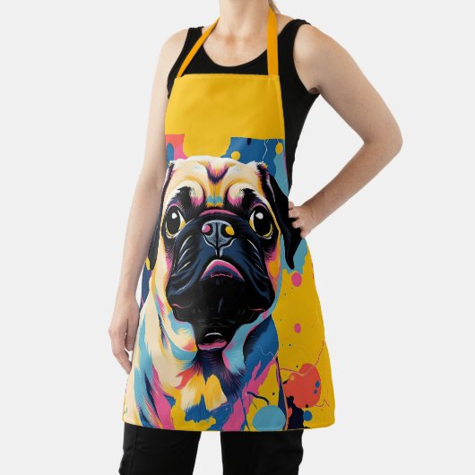 Schürze mit Mops (InSitu)