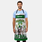 Schürze mit personalisiertem Namen, Kleeblatt und  (Getragen)