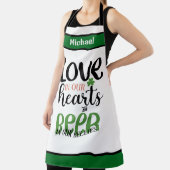 Schürze mit personalisiertem Namen, Liebe in unser (InSitu)