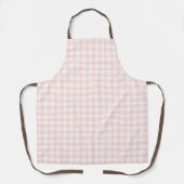 Schürze mit rosa Gingham-Muster (Vorderseite)