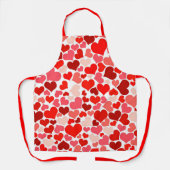 Schürze mit roten Herzen (Vorderseite)